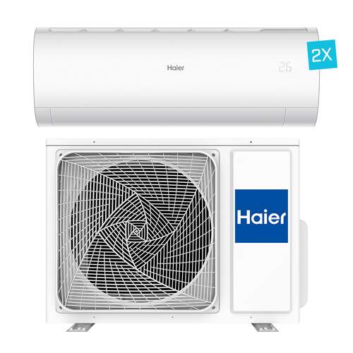 Haier Pearl Premium Multi-split 2x binnenunit 2,5 kW + 1x buitenunit 5,0 kW R32 wit (incl. 2x IR afstandsbediening en WiFi)